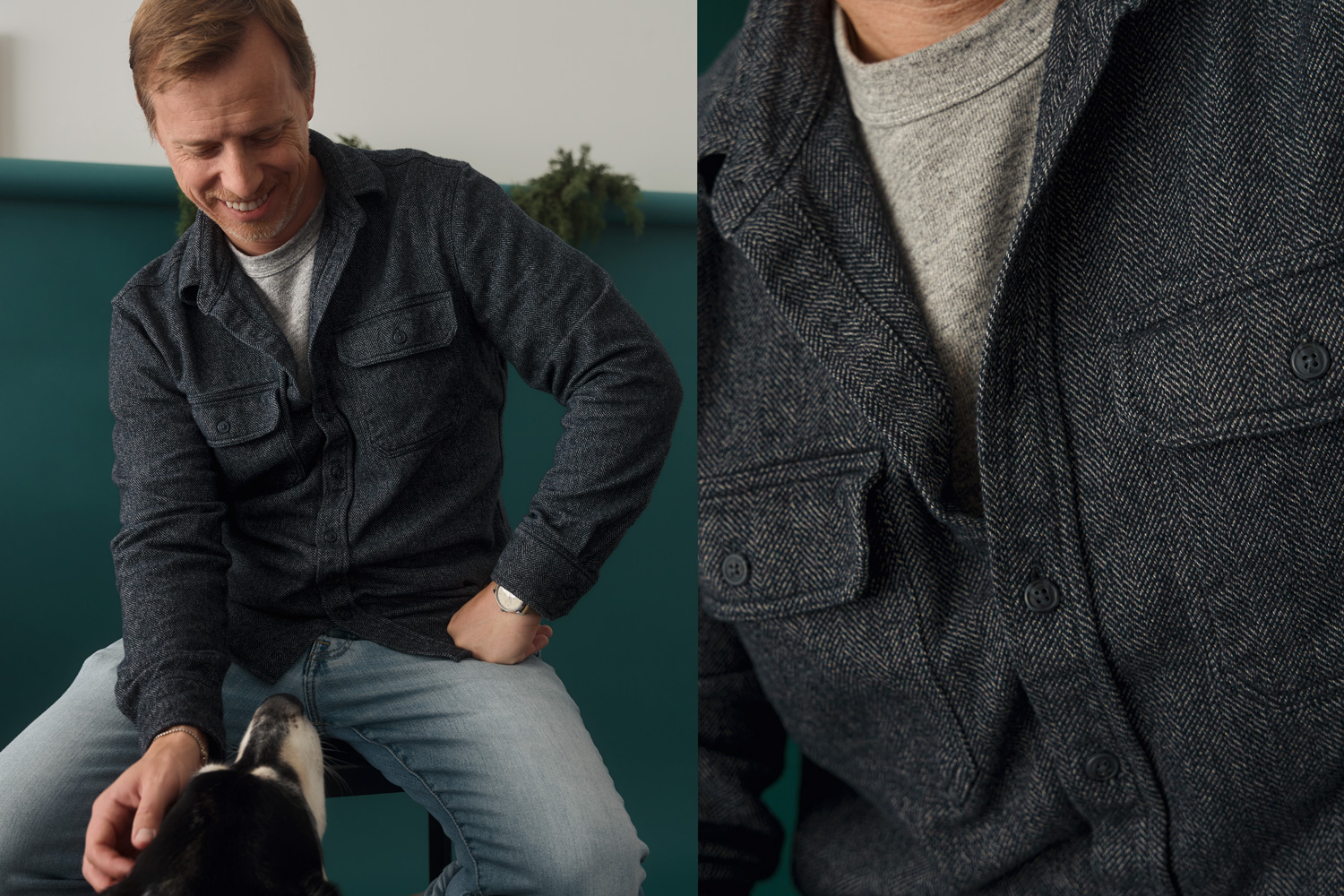 flannelshirt a blue herringbone flannel shirt is a great gift idea for different men in your life