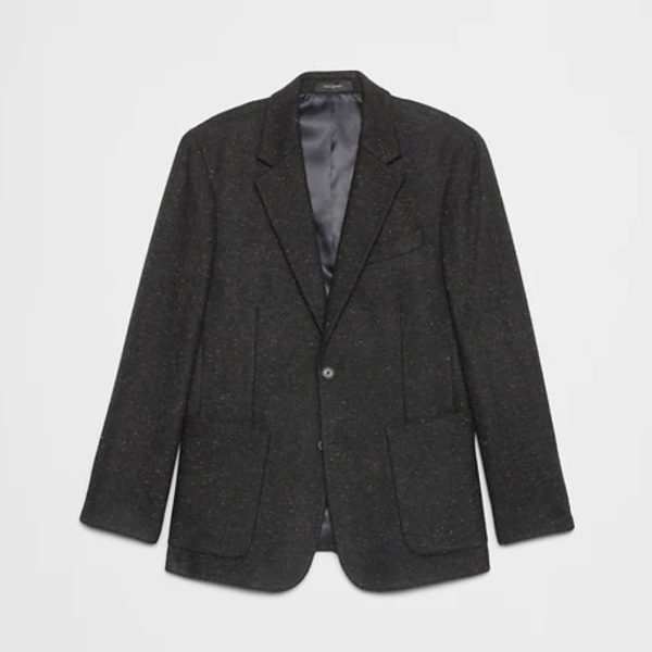 a tailor Donegal wool blazer jacket