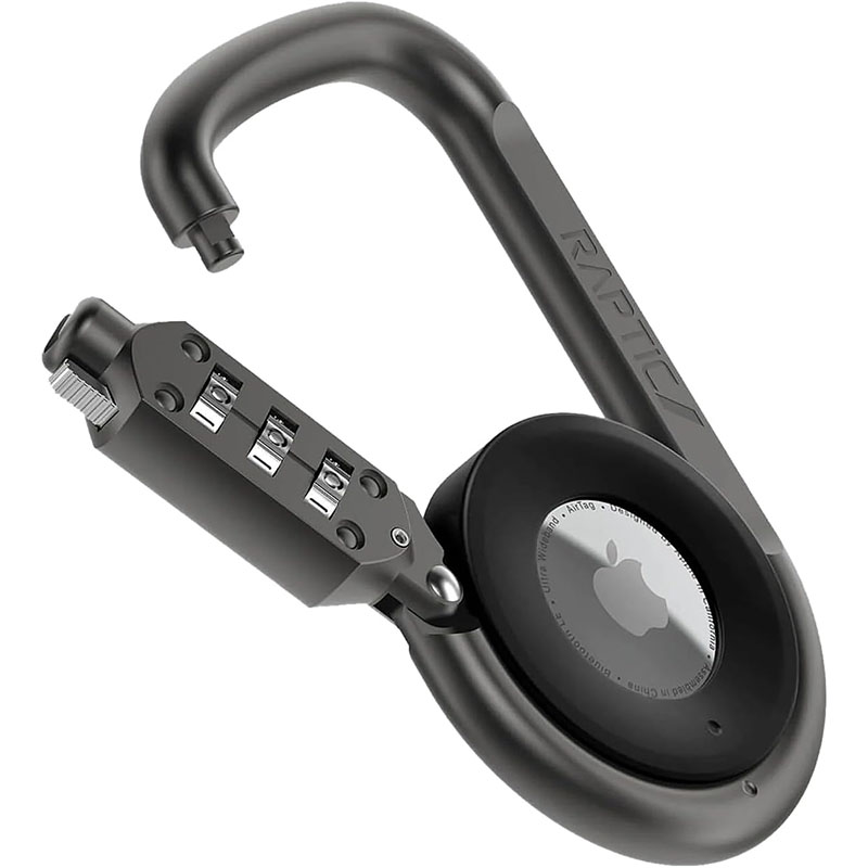 Combination Lockable Carabiner for AirTags