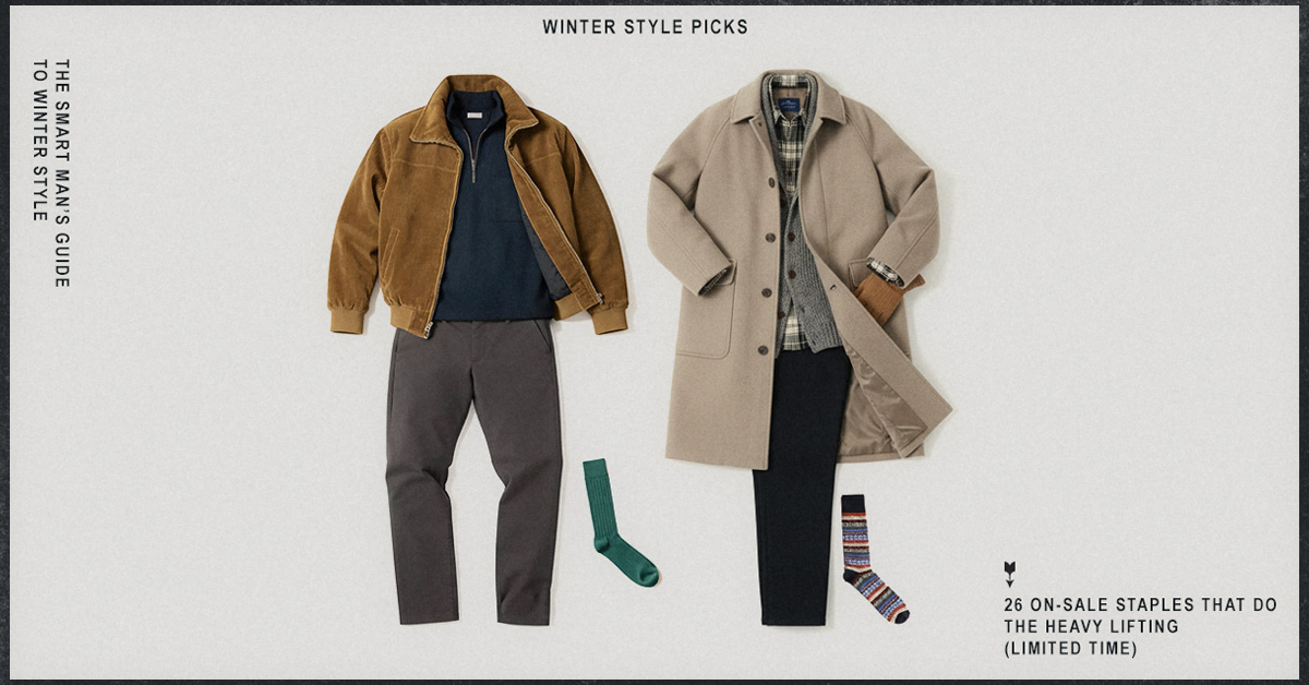 The Smart Man’s Guide to Winter Style: 26 On-Sale Staples That Do the Heavy Lifting (limited time)