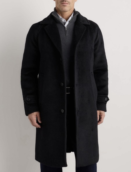Untitled-8 man wearing an Italian wool overcoat