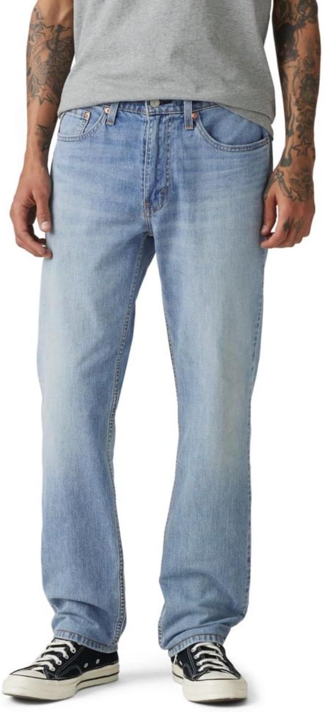 light wash straight fit levis