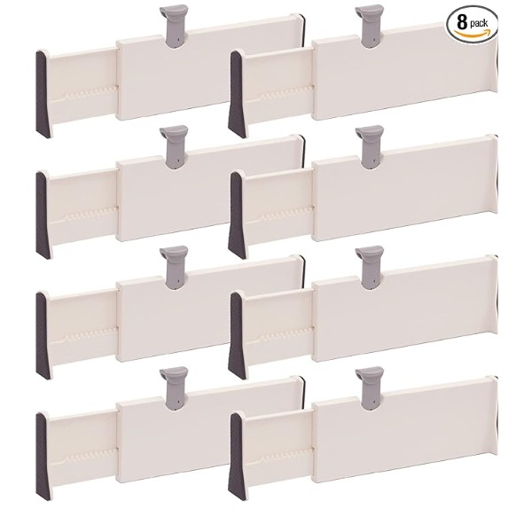 Set of 8 Adjustable Drawer Dividers