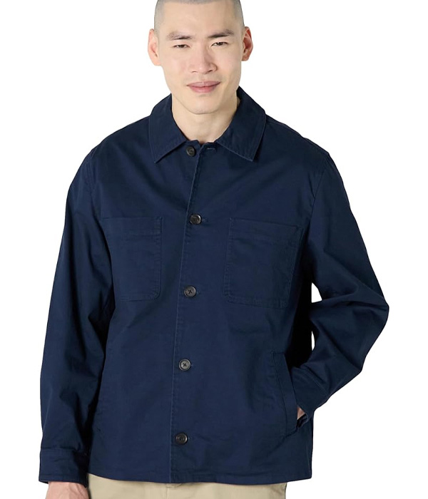 amazon essentials navy blue cotton jacket