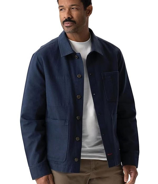 blue chore coat