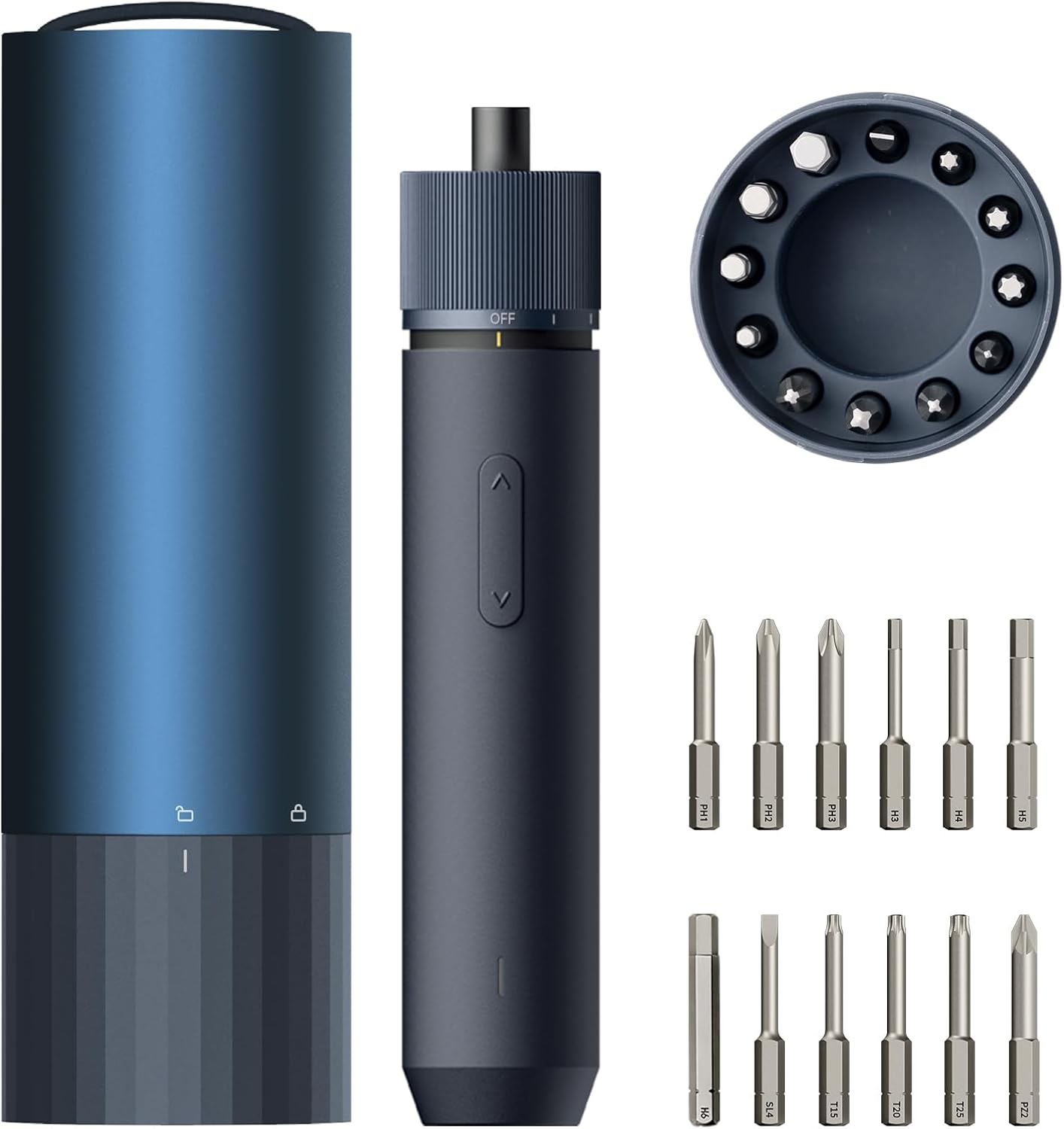 blue electric screwdriver